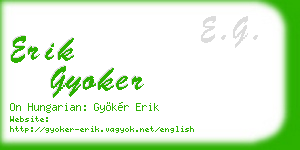 erik gyoker business card